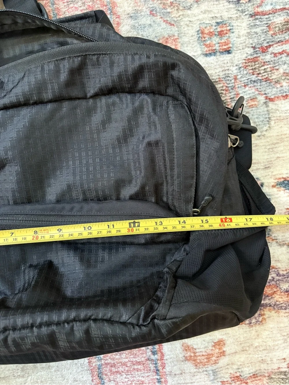 Vintage Patagonia Messenger Laptop Bag Padded Pockets Adjustable Strap Black